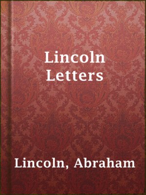 cover image of Lincoln Letters